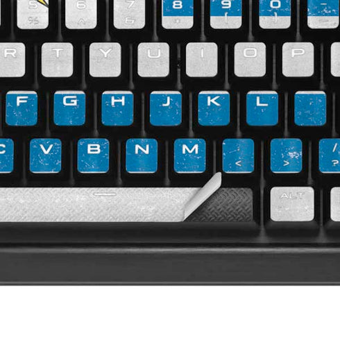 Uraguay Flag Distressed K95 RGB PLATINUM Mechanical Gaming Keyboard Skin